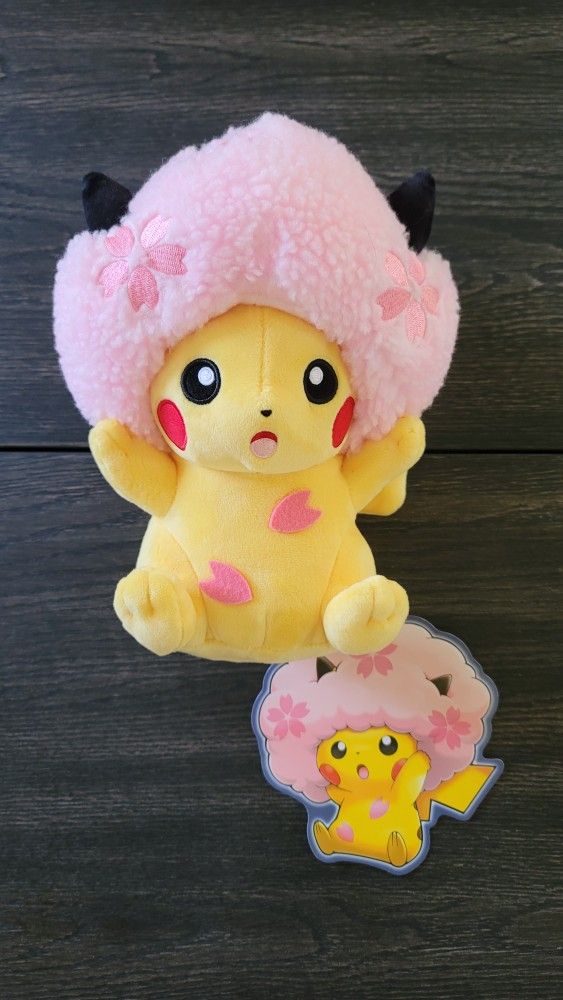 Sakura Pikachu Plushie - New Limited Edition