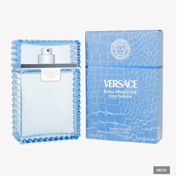 VERSACE MAN Eau Fraiche 3.4 oz EDT eau de toilette Men Spray Cologne 3.3 New