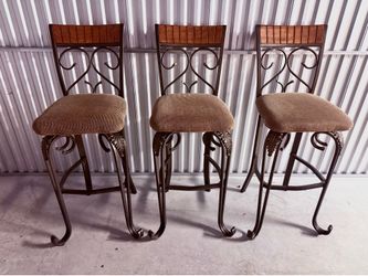 Bar stools deep bronze
