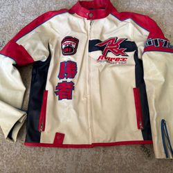Avirex Japanese Racing Jacket Original Vintage Size Large 16/18 Youth, Not Ralph Lauren, Polo, Tommy Hilfiger