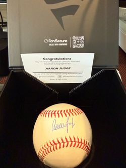 Aaron Judge Signed Official MLB Baseball Fanatics MLB Authenticated Yankees Auto