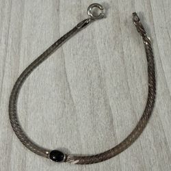 Pulsera Plata 925 Piedra Azabache 