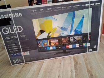 55" screen Qled smart 4k ultra HDTV by Samsung. High end model. 55Q8DTFXZA. Brand new
