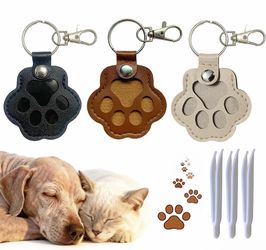 Paw Shape keepsake Holder Keychain Set – 3 Pack