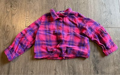 Baby LC Waikiki Flannel Button Up Shirt SZ 6/9 M