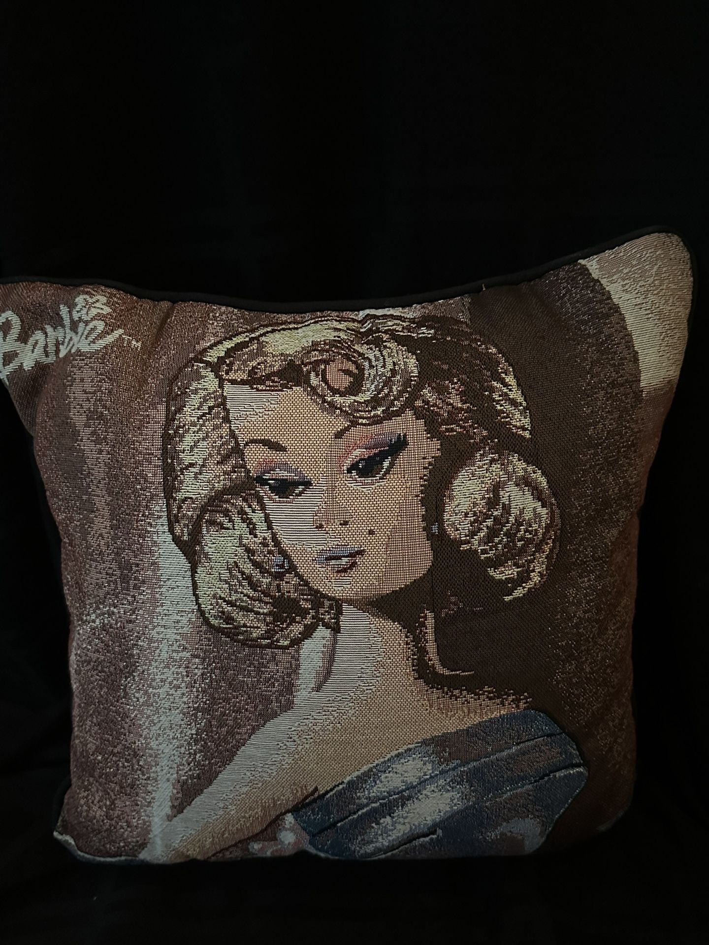 BARBIE Vintage Tapestry Pillow