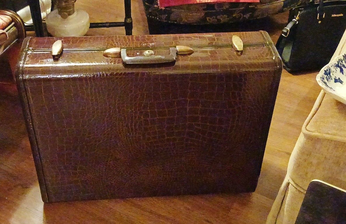 Vintage Samsonite Leather Suitcase