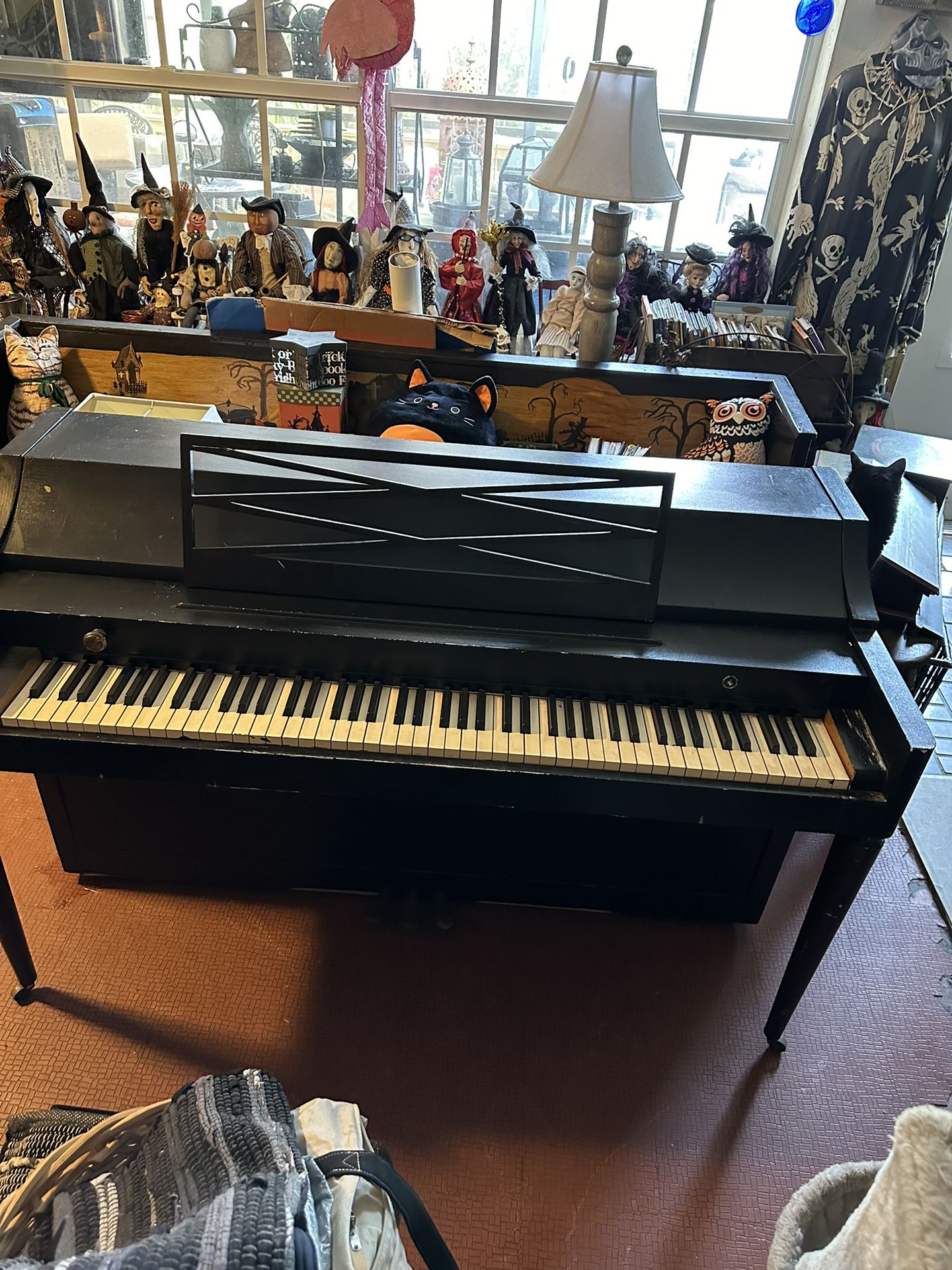 Baldwin Upright Piano On Rollers. In Tune