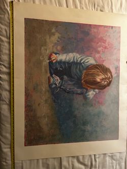Large Signed Art Print "Budding Artist" by Lucelle Raad