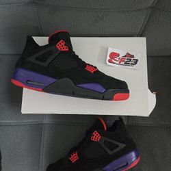 Jordan Retro 4 Raptors ( 2018 ) New. Replacement box Size 10 