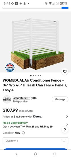 Womedual air conditioner fence