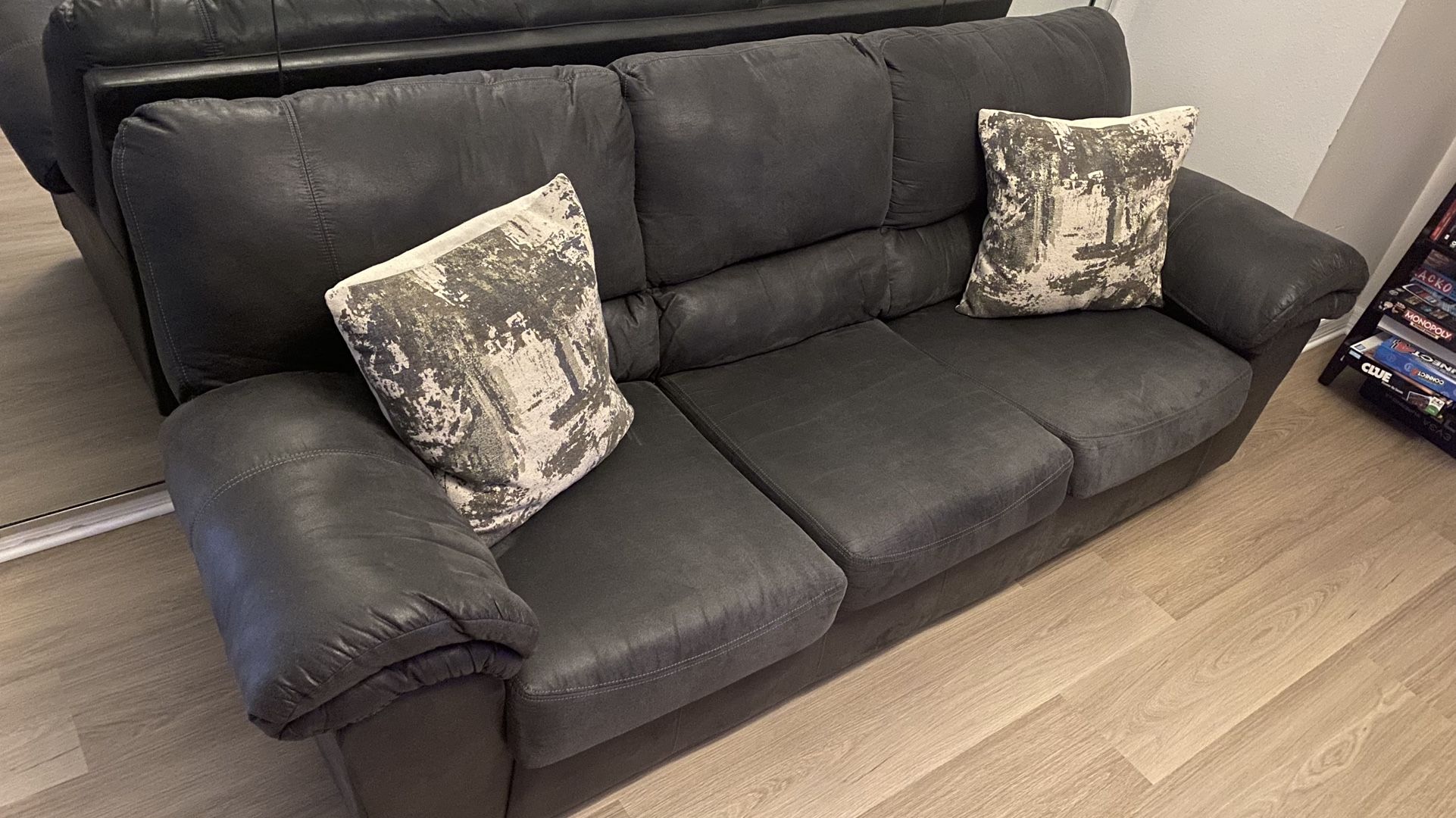 Dark Brown/Dark Grey Sofa Couch