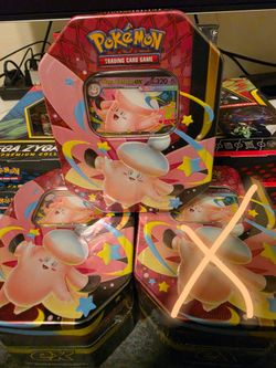Pokemon TCG Mega Moonlit Tin (Mega Clefable ex) -Factory Sealed
