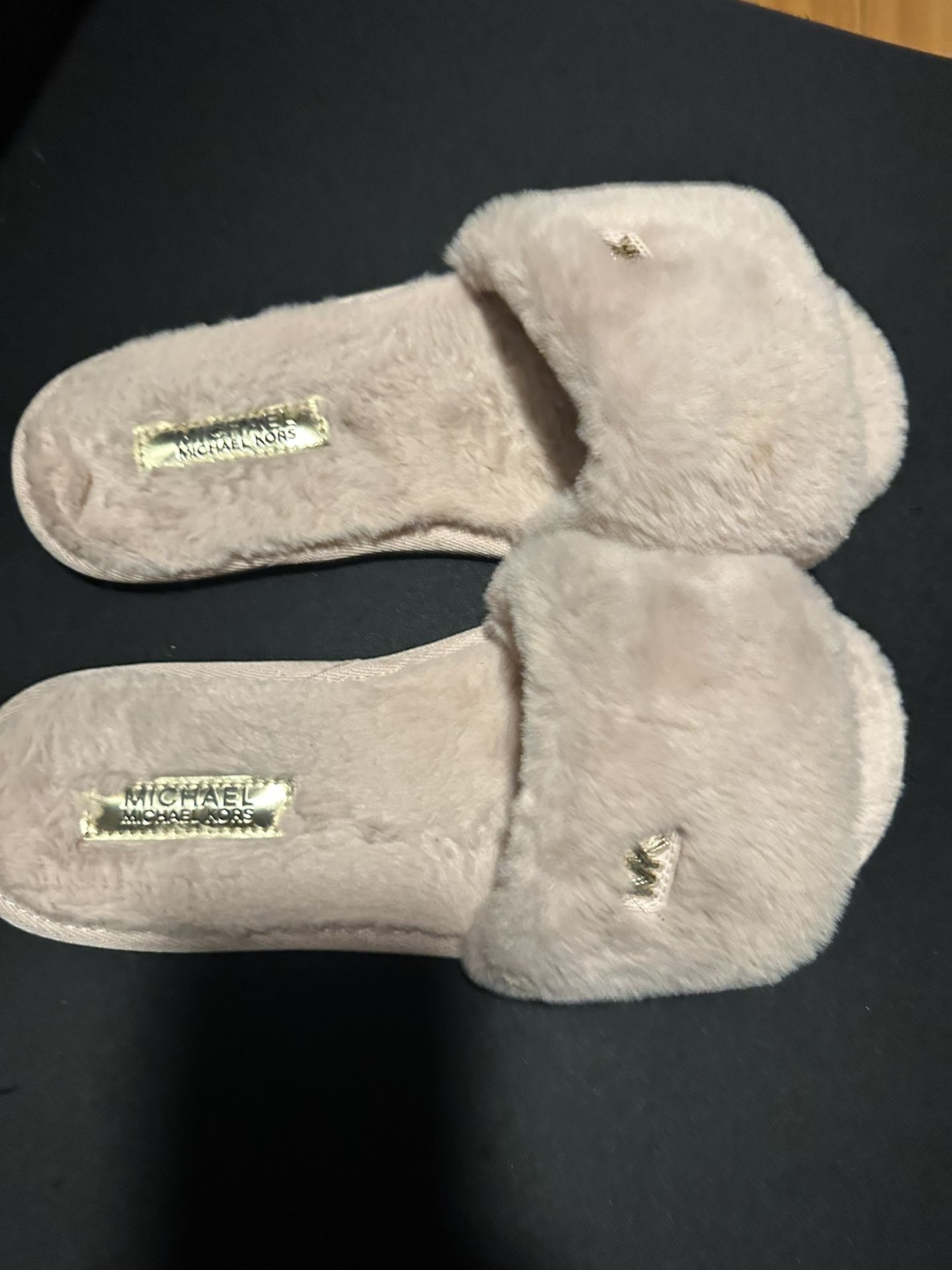 Pantunflas Michael Kors Afelpadas Color Rosa 7.5