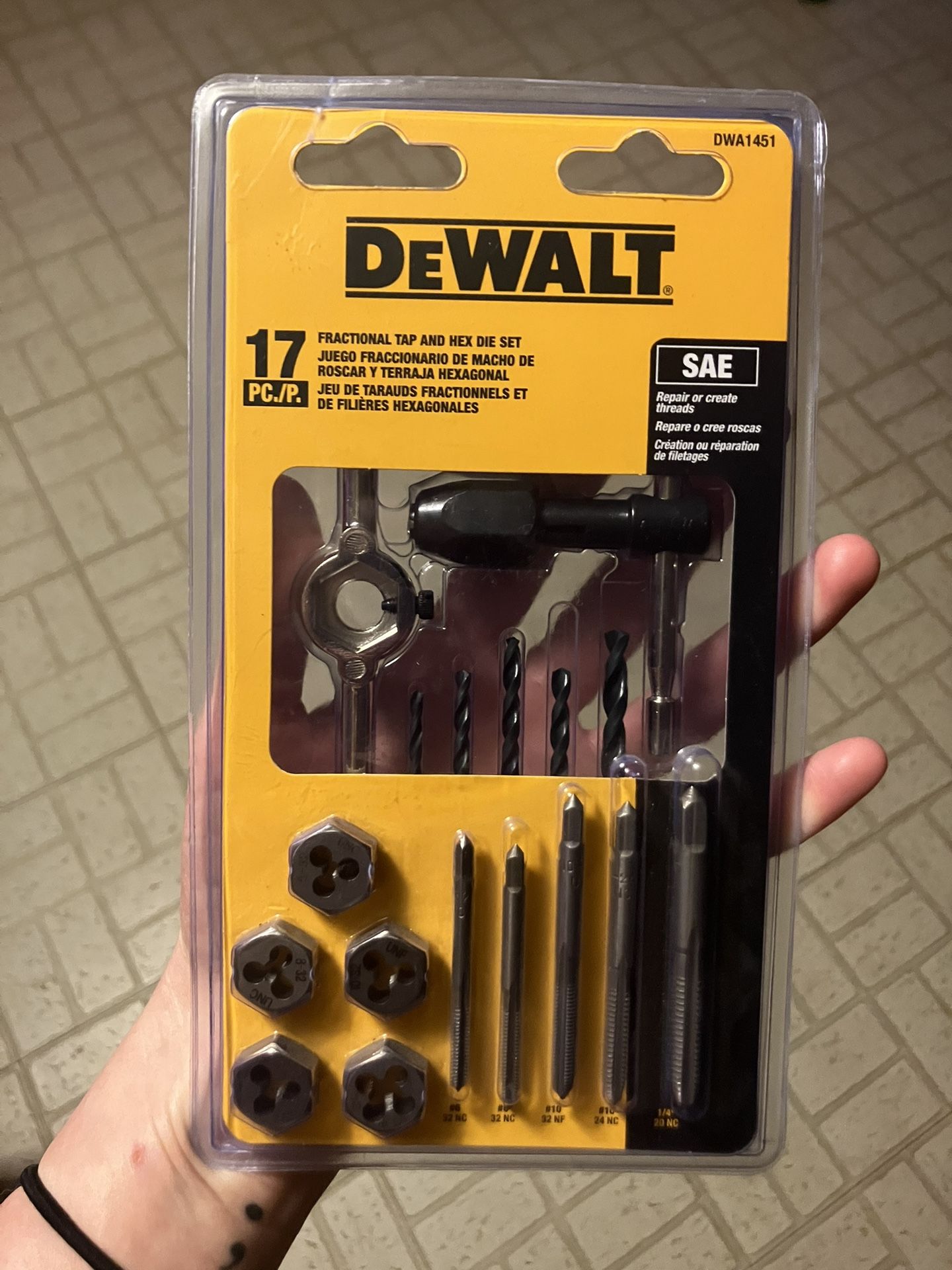 Dewalt Tap & Die Set