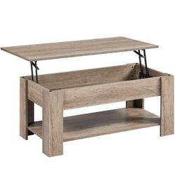 Gray Lift Top Coffee Table