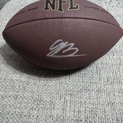 Jermaine Burton Signed Autograph Wilson Football - Cincinnati Bengals- Metabilia