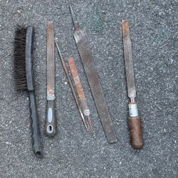 File Assortment And Wire Brush 