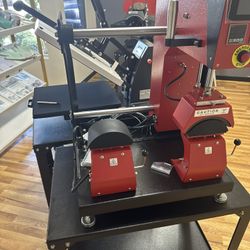 Dual Station Cap/Hat Heat Press