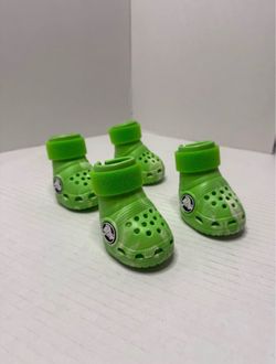 BARK CROCS PET SHOES SLIME GREEN SIZE M MEDIUM 26-50 LBS NEW