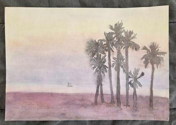Palmtrees painting by me