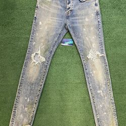 Purple Brand light blue vintage jeans