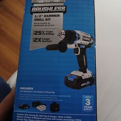 HART Brushless 20v 1/2" Hammer Drill