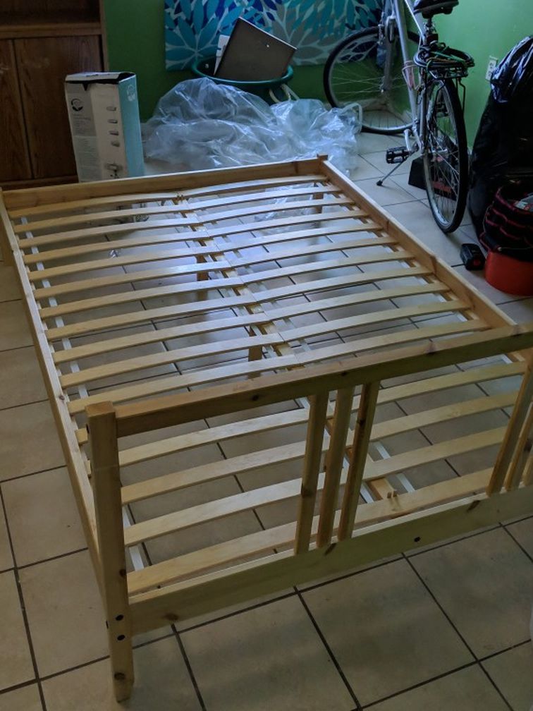 Wood Full Sized Bed Frame