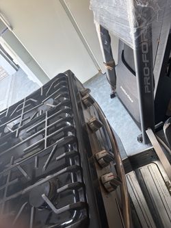 Black  Gas Range Stove oven