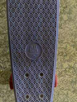 Playshion Mini Cruiser 22" Skateboard Penny Board Blue Red Wheels