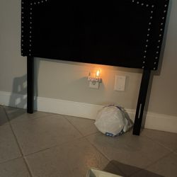 Black Twin Headboard 