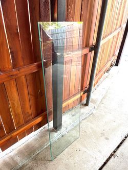 Glass top 17”x 50”