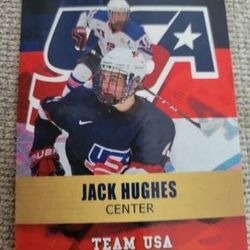 Jack Hughes 2017 Team USA US National Gold Platinum Rookie Card