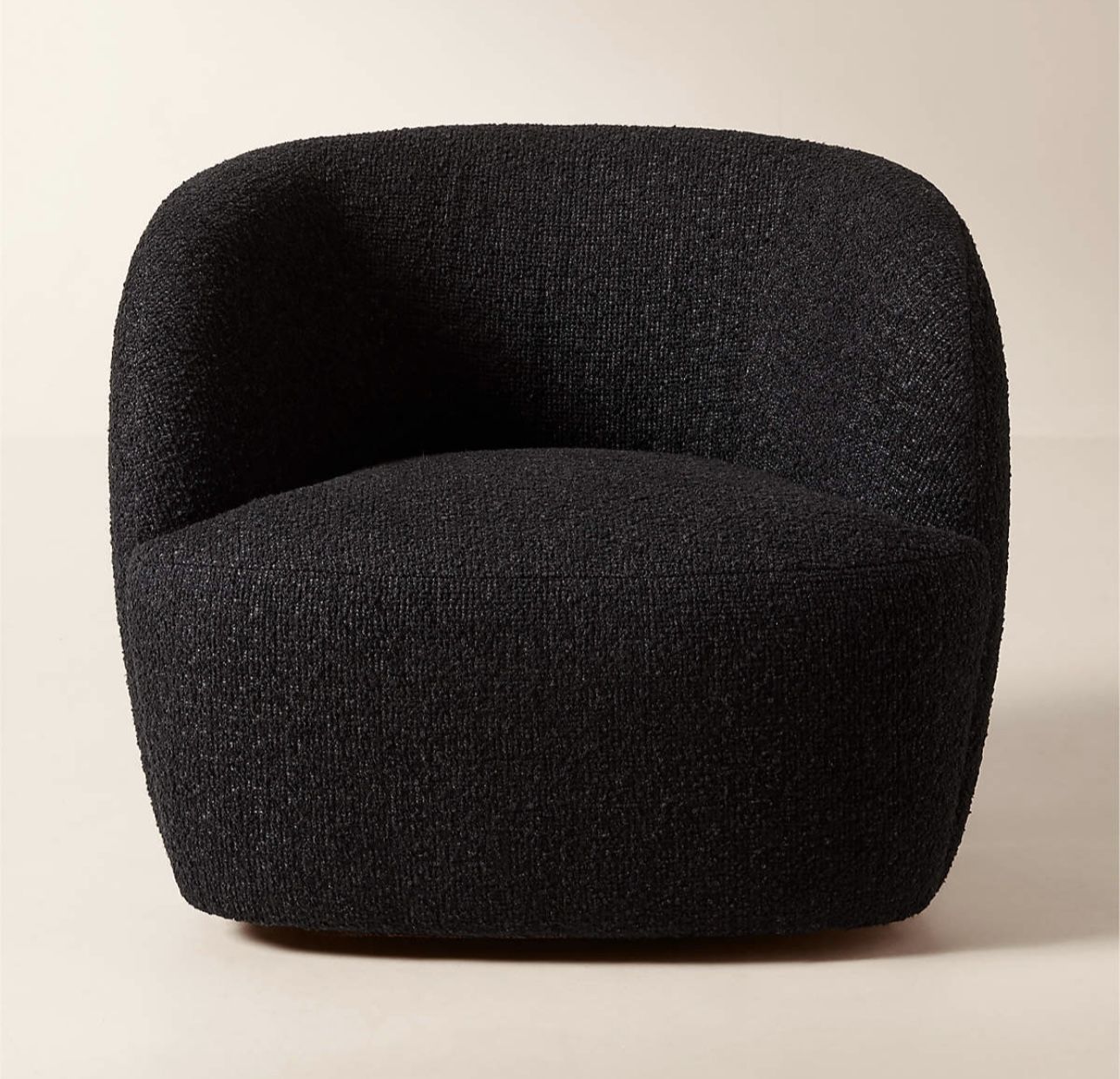 Gwyneth Black Boucle Swivel Chair By Goop Brand New In Box Never Used Or Opened Inspection Is Ok Before Buying No Problem