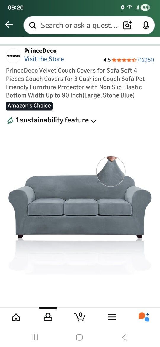 Sofa Bed and Loveseat Set