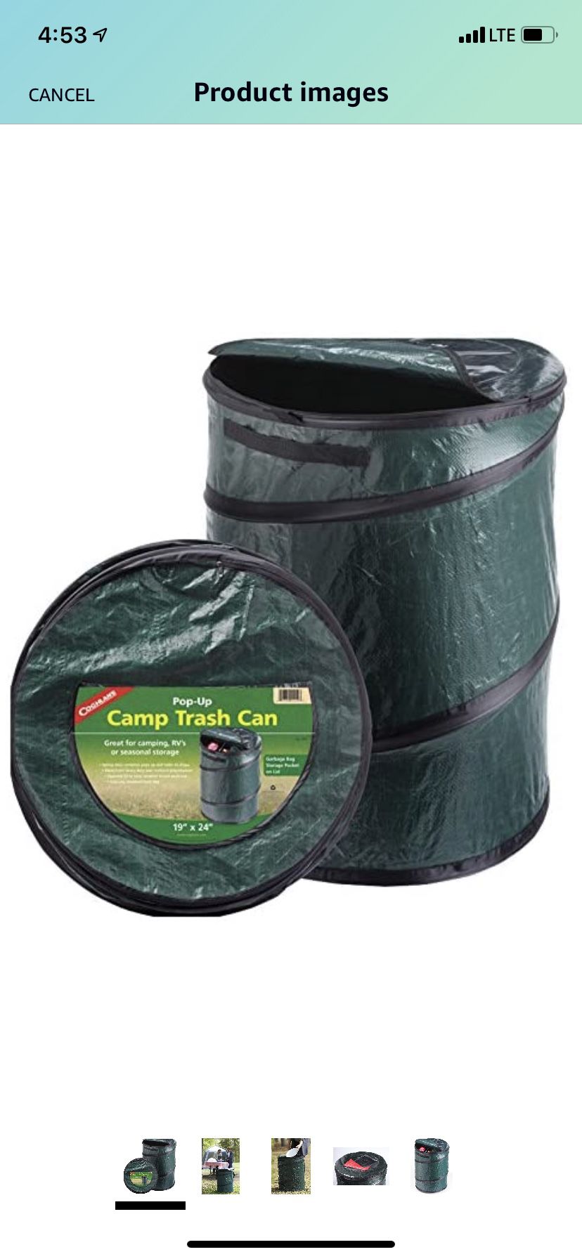 Pop-Up Camping Trash Can
