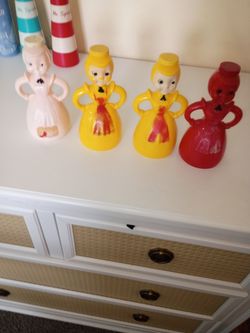 Vintage 1950's Merry Maid Laundry Sprinkler Bottles