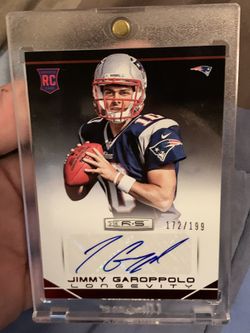 Jimmy Garoppolo rookie autograph! Mint! #’d/199! Rare investment! 49ers Pro Bowl QB panini nfl cards