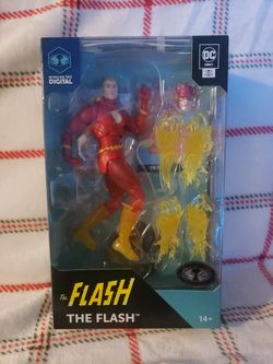 MCFARLANE TOYS DIGITAL DC DIRECT THE FLASH SPEED FORCE PLATINUM EDITION 