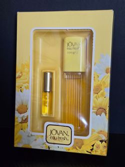 Jovan Eau Fresh 1/8FL, OZ Perfume & 2 FL, OZ Cologne 1981 New