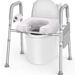 Raised Toilet Seat With Handles