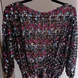 VINTAGE SEQUINED BLOUSE