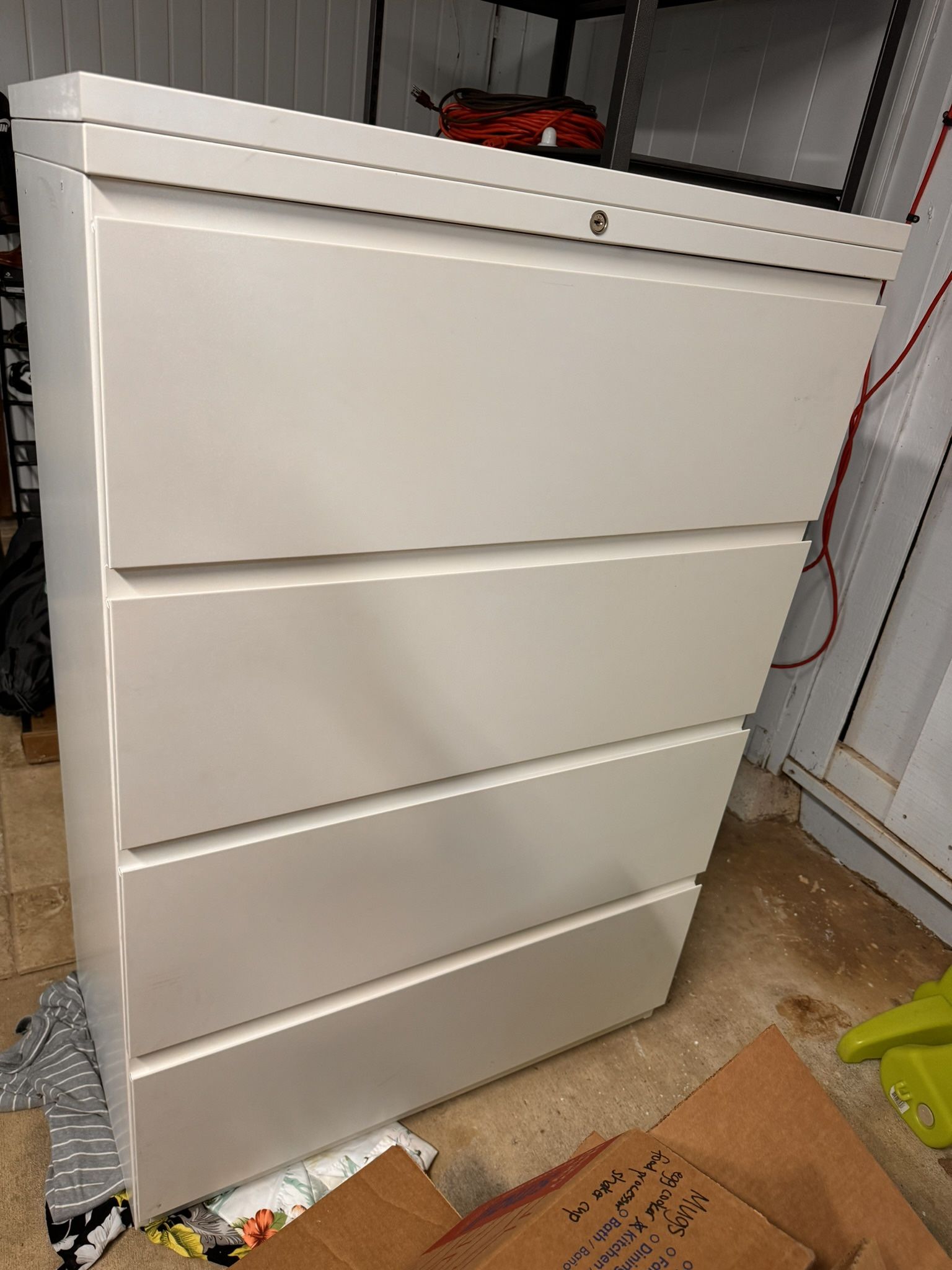 Large Solid Filing Cabinet Low Price w/ Key