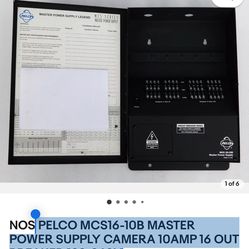 PELCO MCS16-10B MASTER POWER SUPPLY CAMERA 10AMP 16 OUT BREAKER 120-240V