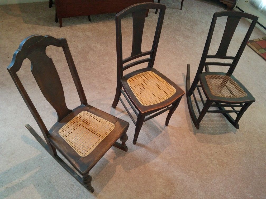 Antique childrens chair/rockers.