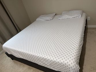 King Size Bed Frame with Mattress