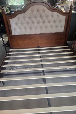 Bed frame and headboard queen