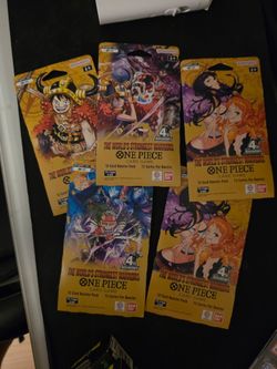 One Piece Card Game OP-17 Booster Packs x5