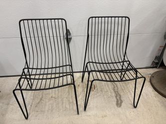 Pair Of Outdoor / Indoor Metal Chairs