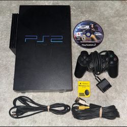 SONY PLAYSTATION 2 PS2 CONSOLE WITH VIDEO GAME & CONTROLLER